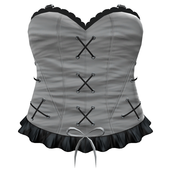 Ivory White Gothic Lace-Up Corset 