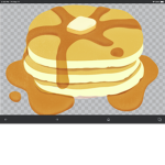 Pancakes waffle and maple syrup group