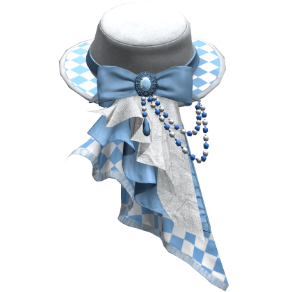 Blue Regal Steampunk Side Top Hat