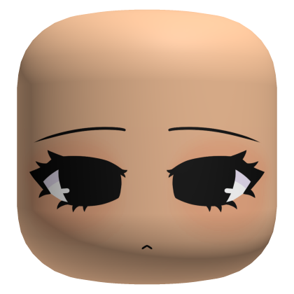 Cute Tired Chibi Face - Light Roblox item