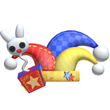 kidcore pomni circus jester clown hat 🎪🤡 Roblox item