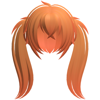 fluffy moe long ponytails orange