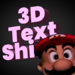Shirts in 3D text