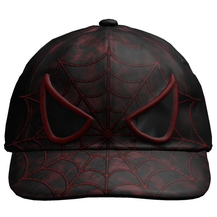 Wounded Black / Red Spider Web Y2K Gothic Hat
