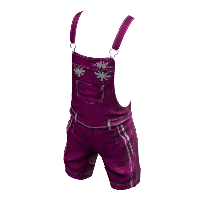 Pink Overall Shorts Denim thumbnail