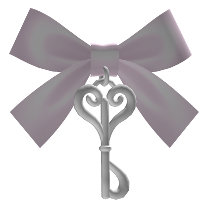 🤍  cutie doll key hair clip - light pink Roblox item