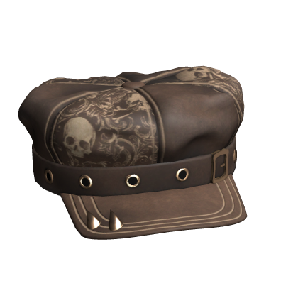 Brown Skull Spiked Cap thumbnail