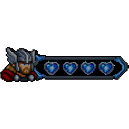 8-Bit Heroes Hp Health Bar