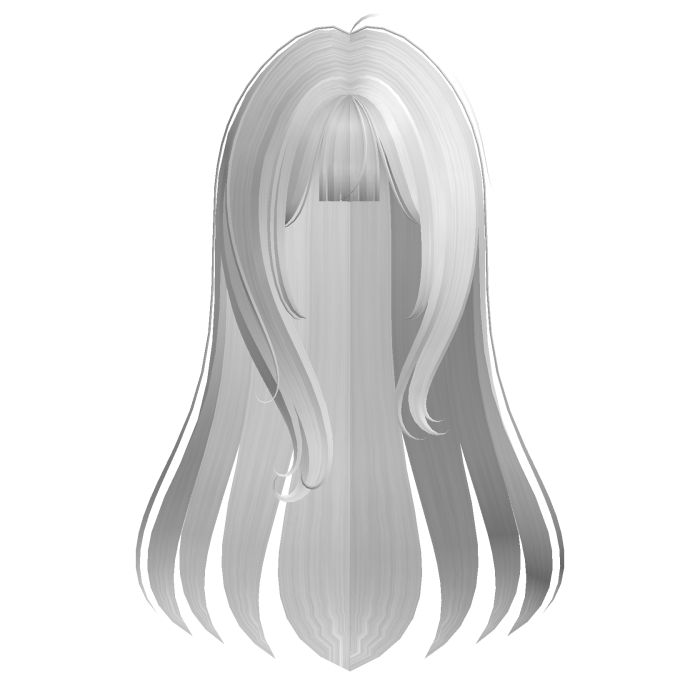 Cute Long White Wispy Hair