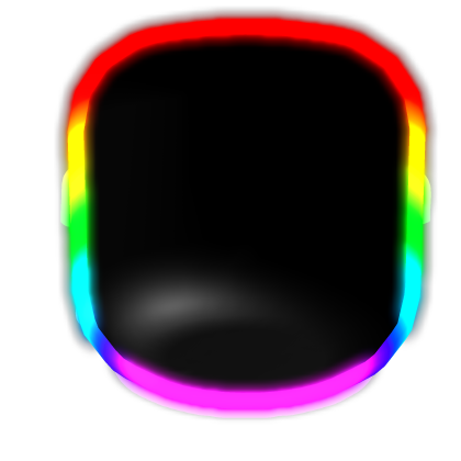 GLOWING rainbow head