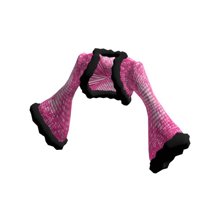 Y2K Pink Sequins Bell Sleeves Top