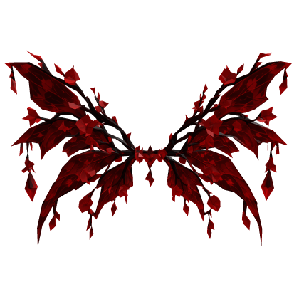 FLOWER WINGS RED style y2k MOE Vkei ALAS ROJAS