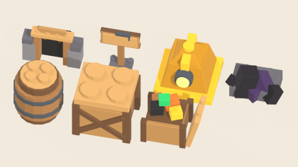 Studs Ore and Mining Pack x70 Blocky Crystals preview 7