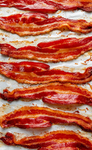Crispy hot bacon group