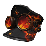 Magma Fiery Steampunk Captain Hat