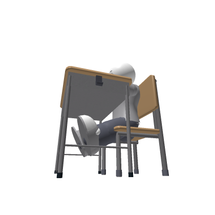 Person At A School Desk (Template)