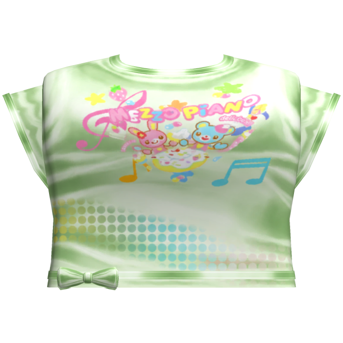 cutecore mezzo pastel green top