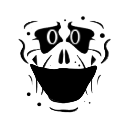 Cursed zombie face Roblox decal