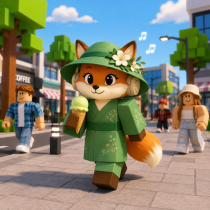 Neon Sidewalks with Chillhop and Midnight Lofi Roblox music