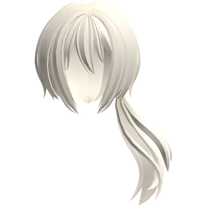moe jfluffy anime flowy side ponytail blonde