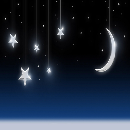 Night Sky w/ Moon