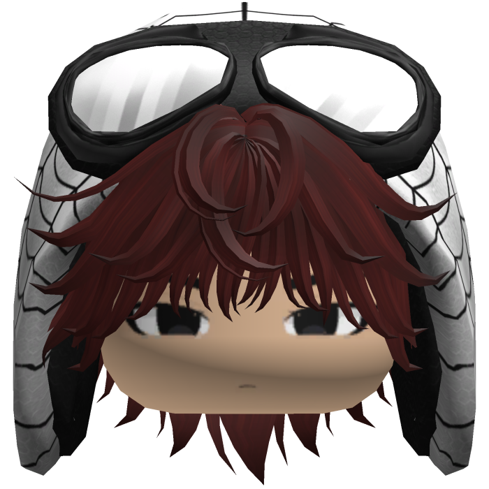 Spider White Hood Boy Messy Red Hair w/ Face