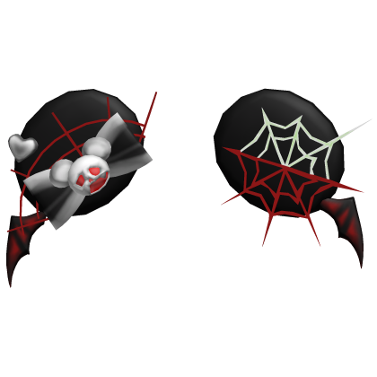 black red halloween bat ears