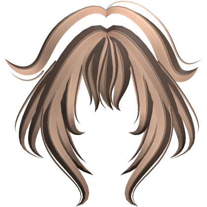 Fox Tips Anime Bangs Messy Brown and Blonde Roblox item
