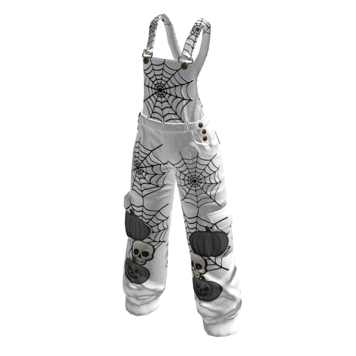 Halloween Overalls White