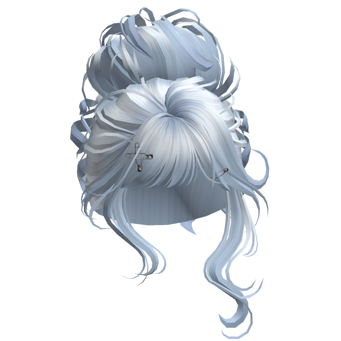 Elegant Princess Wispy Bun (Sky Blue)