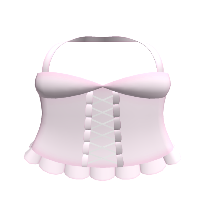 baby pink coquette ruffle skirt