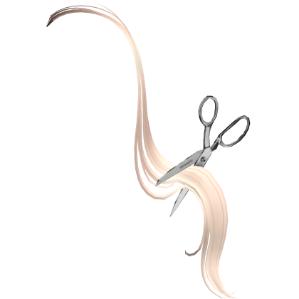 scissors cutting hair platinum blonde ADD-ON Roblox item