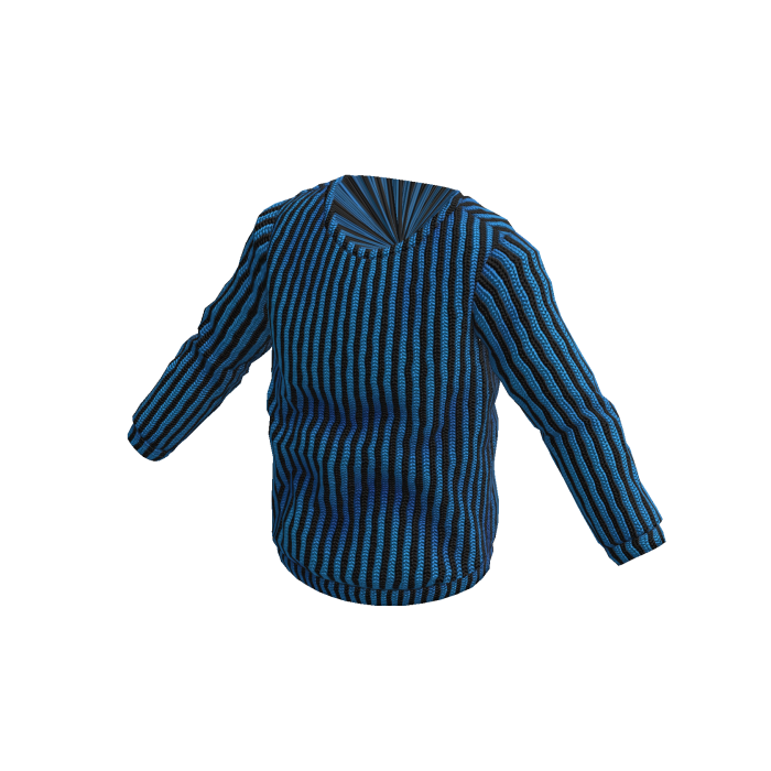 Classic Blue Striped Sweater