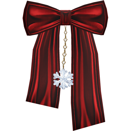 Back Red Christmas Bow