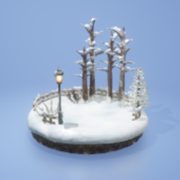 Snowscape island