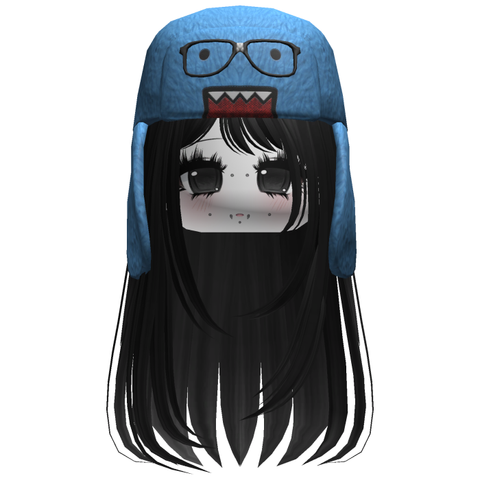 Domo Long Girl Hair Black V2