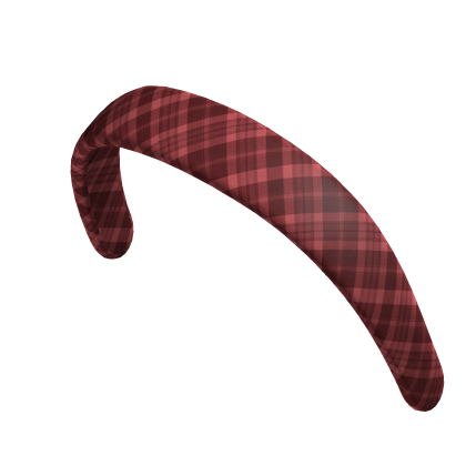 Trendy Headband (Red Gingham) Roblox item