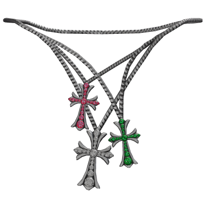 Chrome Cross Chain Stacked 1.0