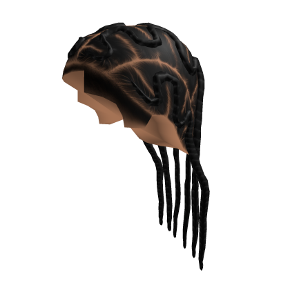 Zigzag Braids Medium [Black]  Roblox item