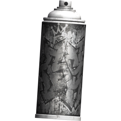 white y2k metallic spray paint. R Roblox item