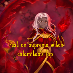Rest on Supreme witch Calamitas's lap
