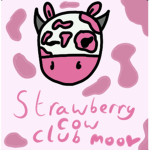Strawberry cow Club moo