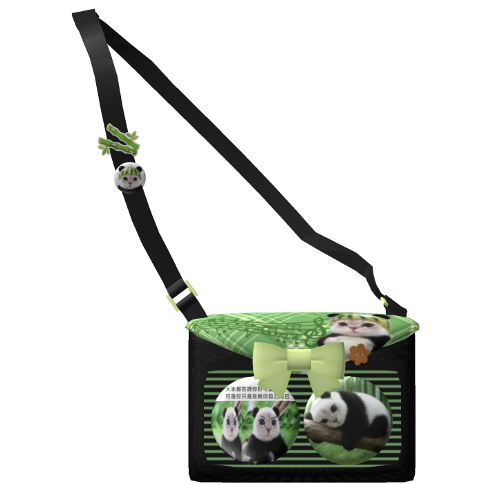 3.0 =￣ω￣= pandacat pinbag 熊喵喵痛包