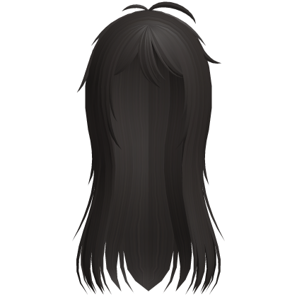 ♡ : fluffy cute anime gothic hair in brown Roblox item