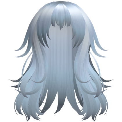 Anime Messy Long Hair w/ Spiky Ends (Sky Blue)