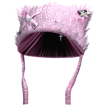 Pink Y2K Beanie Spiky Star Beanie Roblox item