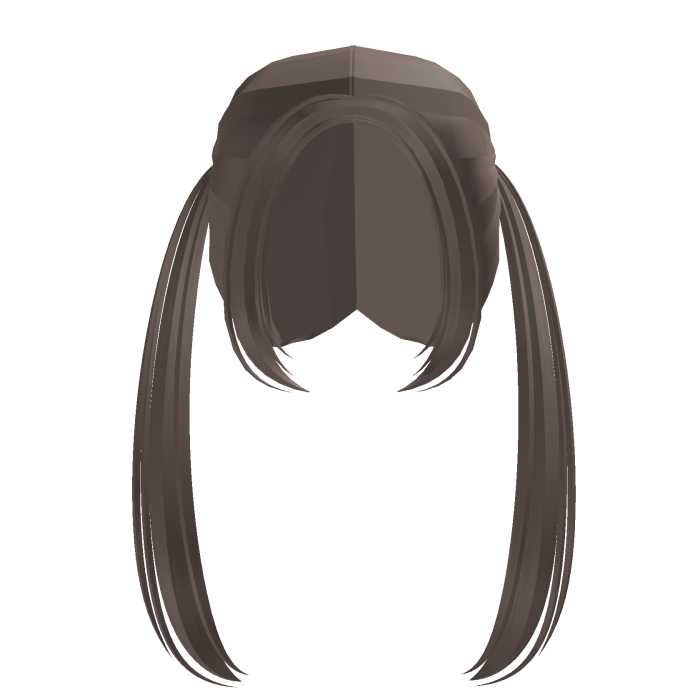 . ‿ ♡ long dust brown straight gorg pigtails