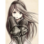 Cute girls drowing group