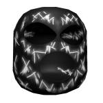 White Scarred Ski Mask