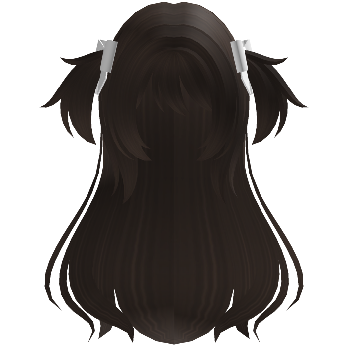♡ magical half-up pigtail hair in dark brown